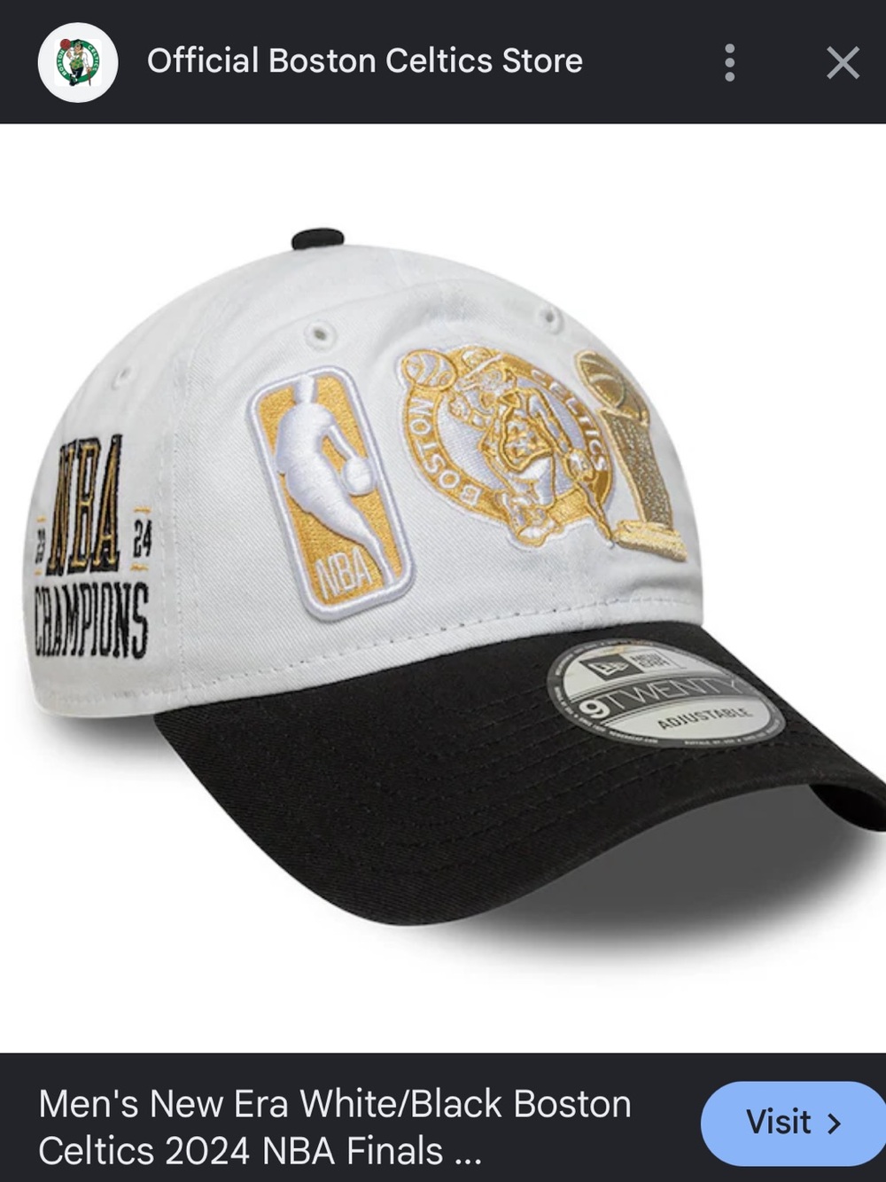 New Era 9TWENTY Boston Celtics Hat Brand New